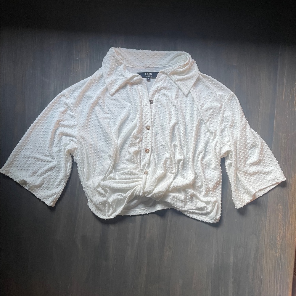 Women's White Button Down Shirt